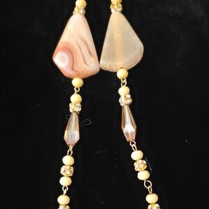 Chic Yellow and Gold Beaded Necklace